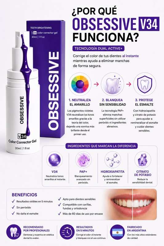 Purple V34 · Blanqueador Dental